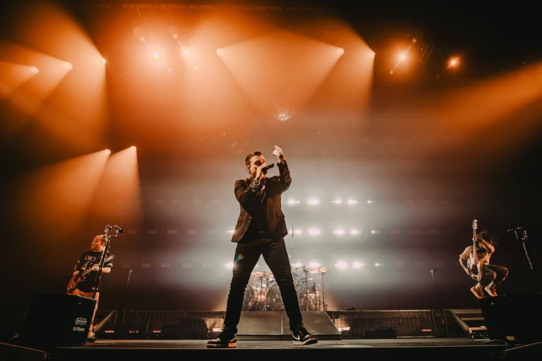 Shinedown performing live at AEC Theatre in Adelaide